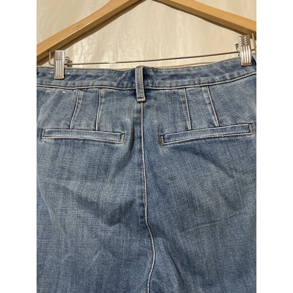 Talbots Womens Flare Leg Jeans 12 Blue High Rise Medium Wash - Picture 6 of 7